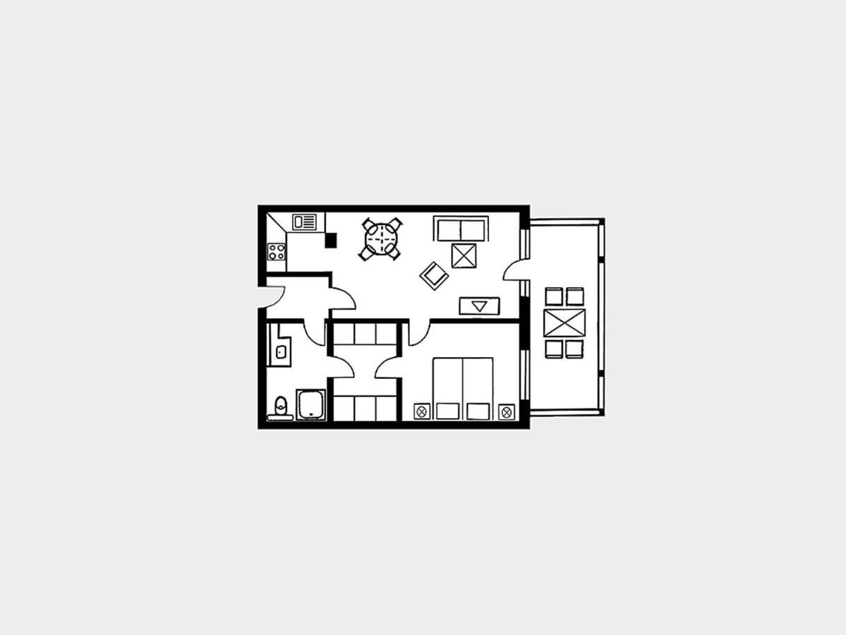 Strandvillen Binz - Ferienwohnung Mit 1 Schlafzimmer Und Balkon Ah-627 Eksteriør billede